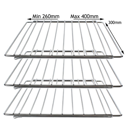 BOMPANI & SPINFLO Klein Verstellbar Ausziehbar Mini Ofen Regal Grillrost x 3