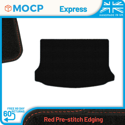 Express with Red Pre-Stitch Trim Boot Mat to fit Volvo V40 2012-2020