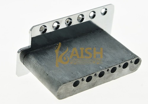 Sillas de montar dobladas en bloque de tamaño completo con bloque de tamaño completo cromadas ST para guitarra Trem Trem - Imagen 4 de 6
