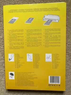 Q-Connect A5 Laminating Pouches 80 Micron - Pack Of 100 Sheets For Document Protection