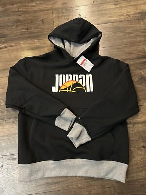 nike jordan statement essentials hoodie in black