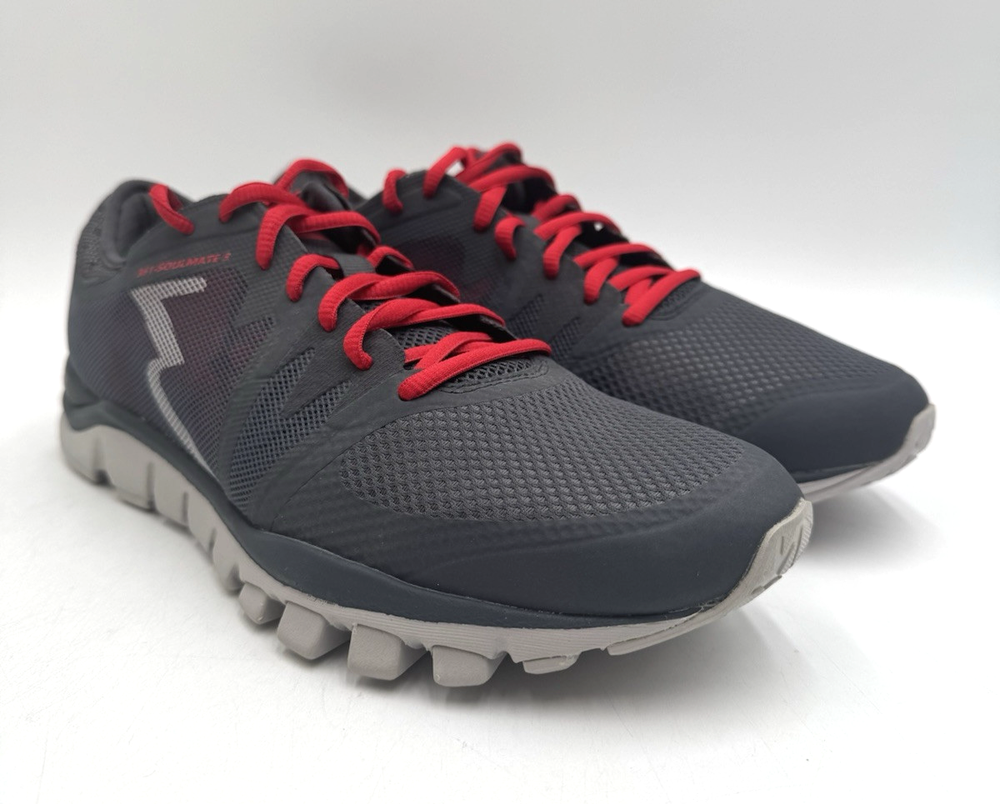 361 Degrees SOUL MATE 3 Men's Grey Red Athletic Sneakers US Size 7 NIB