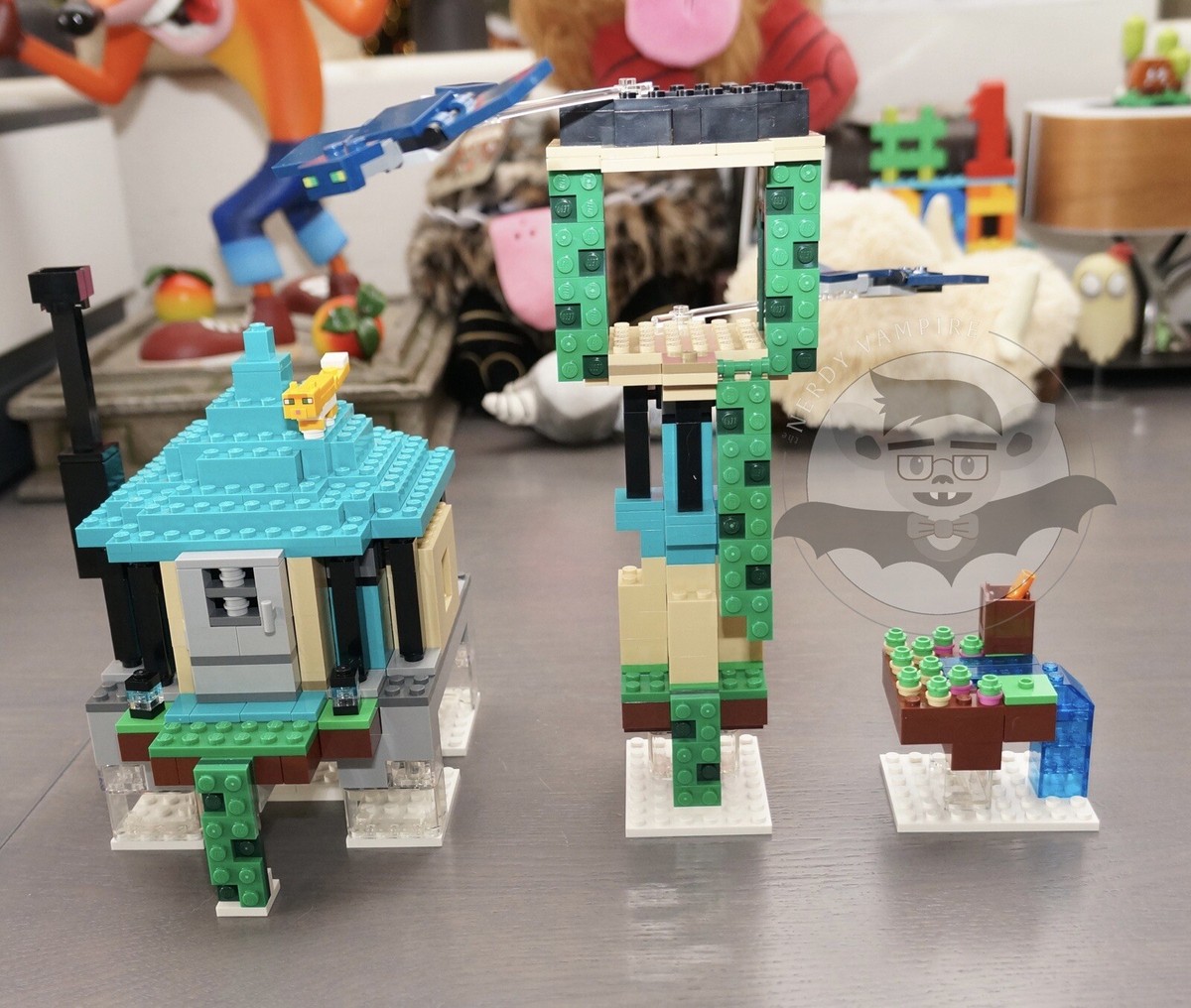 LEGO Minecraft The Sky Tower 21173 Sky Tower, House, Island, Cat