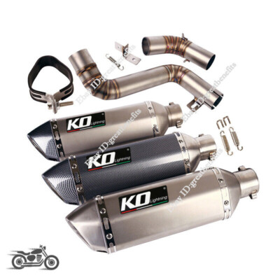 Exhaust Mid Link Pipe Muffler Silencer Slip Modified For DUKE 390 200 2012-2016
