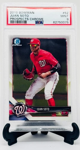 2018 Bowman Chrome Nationals JUAN SOTO Rookie RC Baseball Card PSA 9 Mint