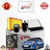Inspektionskit Filter + ÖL Renault Clio III 2.0 16V 147KW 200CV Von 2010->