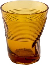 SET 6 BICCHIERI VETRO ACQUA CL.20 ACCARTOCCIATI COLOR AMBRA KALEIDOS #11