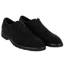Dolce & Gabbana Derby Shoes Sicilia Suede Black 40 UK 6 US 7 12119