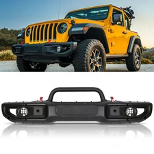 10th Style Front Bumper Kit W/Sensor Hole Fits Jeep Wrangler JL Rubicon 18-23