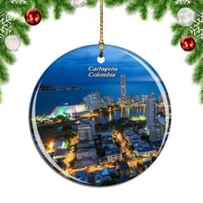 Colombia Cartagena Night Christmas ornament city travel souvenir