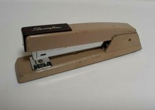 VINTAGE SWINGLINE METAL STAPLER TAN/BROWN 94-41 MADE IN USA 8"