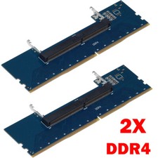 2Pcs Laptop DDR4 RAM to Desktop Adapter Card Memory Tester SO DIMM to DDR4 NEW