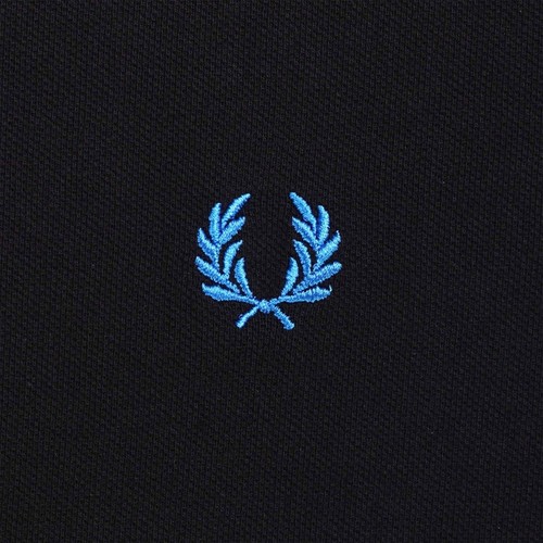 Fred Perry Polo M3600 Double Tipped  black/ylc/cyan  Size: M - Bild 3 von 5