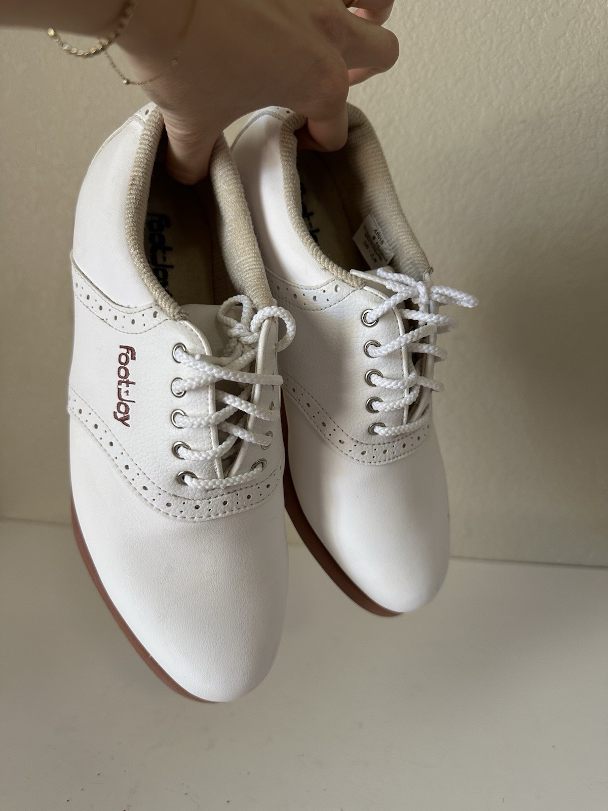 FootJoy Green-Joys Women's Size 8 Womens Golf Shoes White