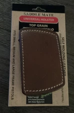 Saddle Mate Top Grain Buffalo Leather Pistol Hip/Conceal Carry Holster NEW