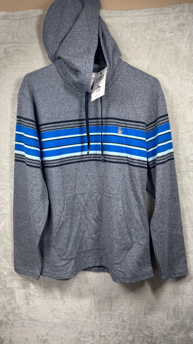 Sweat Homme Original Penguin Gris - Taille 2XL, 1/2 Fermeture Éclair, État Bon