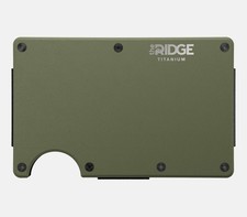  Ridge Slim RFID Blocking Wallet Titanium Matt Olive - BNIB - RRP �125