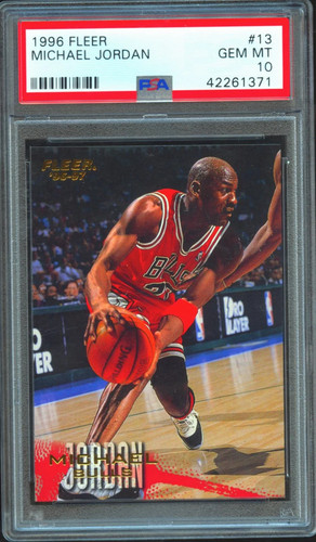 Michael Jordan #13 1996 Fleer card
