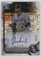2022 Bowman Draft Chrome Pick Sparkle Refractor /71 Jordan Sprinkle Auto 17kh