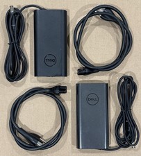 2 x Genuine DELL HA65NM130 65W Laptop AC Power Adapter Charger 19.5V 3.34A