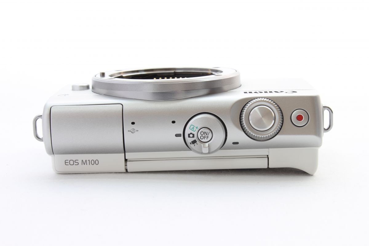 Canon EOS M100 Camera Kit White with 15-45mm Double Zoom