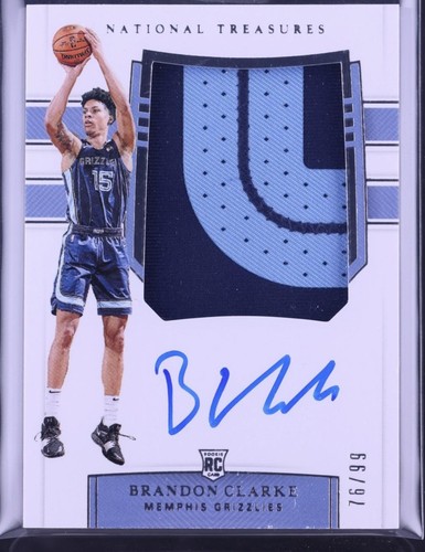 Brandon Clarke [Patch Autograph] #126 2019 Panini National Treasures card