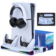 PS5 Cooling Station Cooling Stand for PS5/PS5 Slim Disc Digital Console