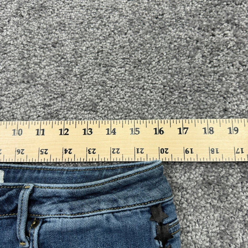 Driftwood 牛仔裤女式 31x28 蓝色 Jackie 紧身弹力中号水洗学院风城 — 第 3/4 张图片