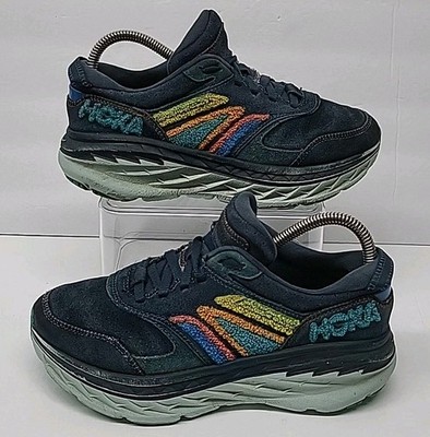 Womens Hoka One One Bondi L Embroidery - Outer Space Athletic Shoes Size 7 M