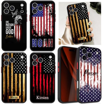Flag Personalised Cover For iPhone 17 15 16 Pro Samsung S24 S25 S26 Hard PC Case