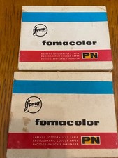 FOMACOLOR Photopaper Packs expired 1982 yrs , Made in Czechoslovakia 2 pcs 