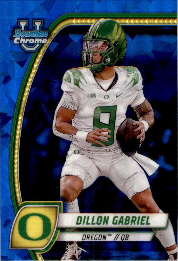Dillon Gabriel 2024 Bowman University Chrome Sapphire #3 Oregon Ducks