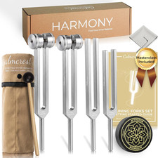Harmony Tuning Forks for Healing Set 128Hz 136.1Hz 256Hz 384Hz