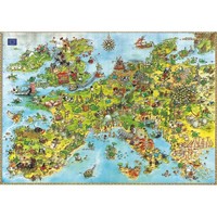 Heye Puzzle Dragons - Karte Von Europa 4000 Teile
