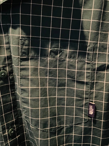 The North Face Shirt Mens Size Small Green Plaid Long Sleeve Button - Picture 8 of 14