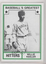 1982 TCMA Baseball's Greatest Hitters Tan Back Willie Keeler #1982-17 HOF 0q3