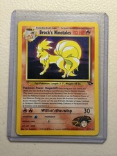 Pokemon TCG Brock's Ninetales 3/132 Gym Challenge Holo Rare Unlimited  on eBay