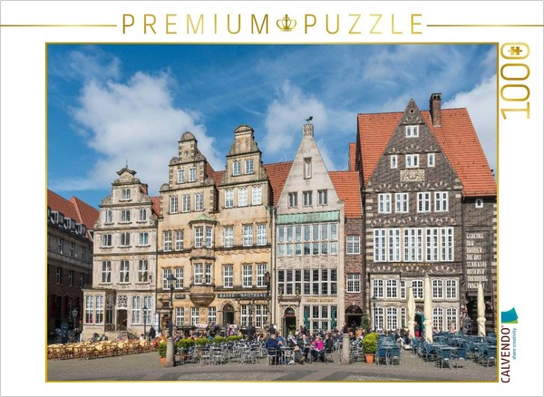 Calvendo Puzzle Historische Fassaden Am Marktplatz | 1000 Teile Lege-GrößE 64X48-image