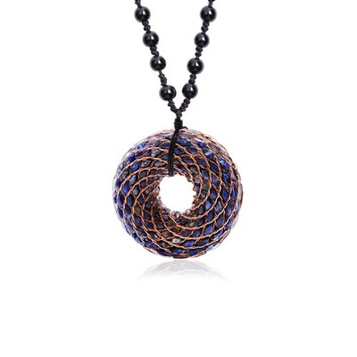 Rodin Coil & Orgone Pendant Necklace for Meditation, Reiki Energy Necklace, C...