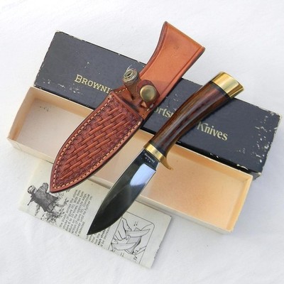 BROWNING USA vintage 1960th mod 37181 DROP POINT HUNTER I orig sheath, rare NIB