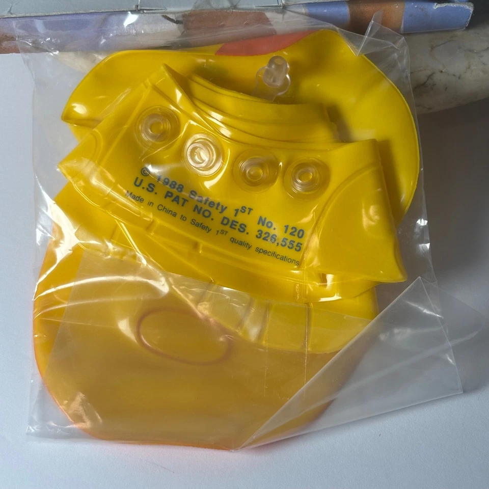Champú inflable vintage Safety 1st Suds Pal Buddy visera de baño pato niños nuevo de stock Foto 4 de 4