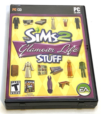 The Sims 2 Glamour Life Stuff Pack PC 2006 Retro Simulation Video Game