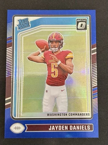 2024 Panini Donruss Optic - Rated Rookie Jayden Daniels #248 Blue Prizm /199