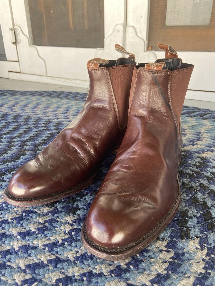COST $589 RM WILLIAMS CRAFTSMAN BOOTS BROWN YEARLING LEATHER MENS