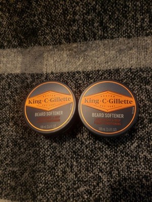King C Gillette Beard Softener Lightweight & Deep Conditioning  3.4 oz-LOT OF 2