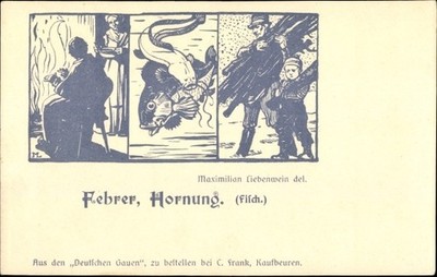 Künstler Ak Febrer, Hornung, Sternzeichen Fische, Pisces, 19.... - 10215970
