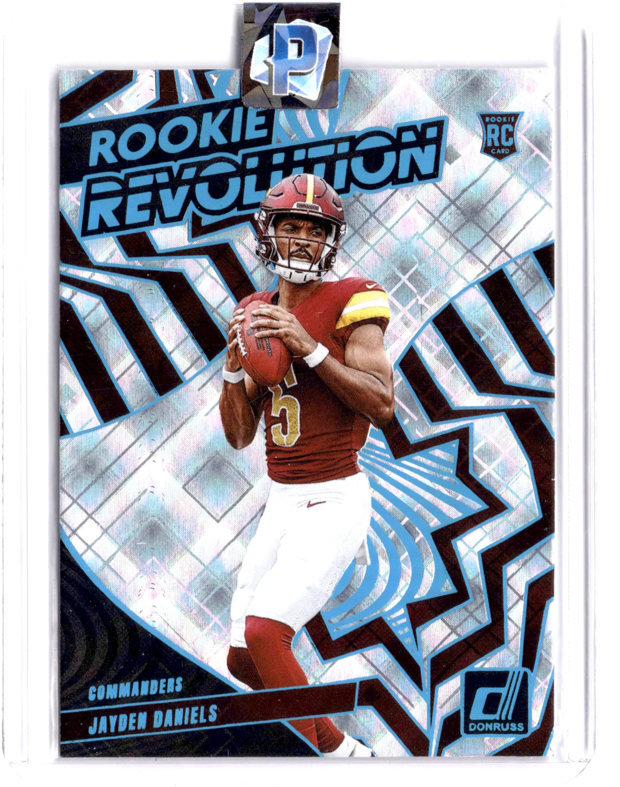 RARE SSP /100 2024 DONRUSS Rookie Revolution Jayden Daniels Cosmic RC ROY