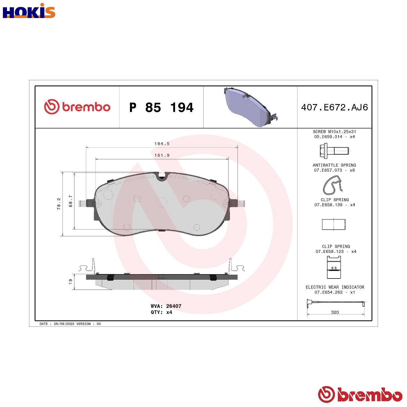 Front Brake Pad Set Fits Audi Q4 Skoda Enyaq iV VW ID. Buzz ID.4 ID.5 BREMBO - Image 14