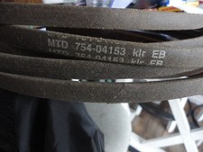 ONE GENUINE MTD BELT 754-04153 / 954-04153 / 754-04153A CUB CADET TROY-BILT