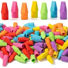 Mr. Pen- Pencil Erasers Toppers, 120 Pack, Colorful, 120 Vivid Colors